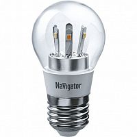 Лампа светодиодная 71 295 NLL-G45-5-230-2.7K-E27-CL | код. 71295 | Navigator